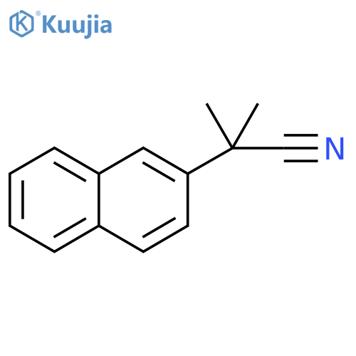 2-methyl-2-(naphthalen-2-yl)propanenitrile structure
