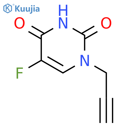 2,4(1H,3H)-PYRIMIDINEDIONE, 5-FLUORO-1-(2-PROPYNYL)- structure