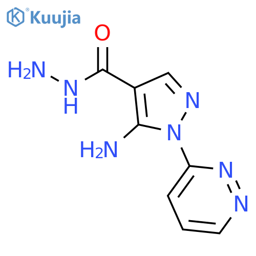 5-amino-1-(3-pyridazinyl)-1H-Pyrazole-4-carboxylic acid hydrazide structure