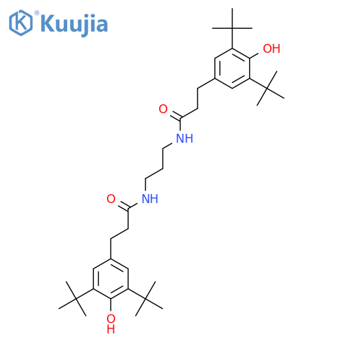 N,N'-(Propane-1,3-diyl)bis(3-(3,5-di-tert-butyl-4-hydroxyphenyl)propanamide) structure