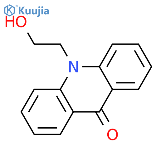 9(10H)-Acridinone, 10-(2-hydroxyethyl)- structure