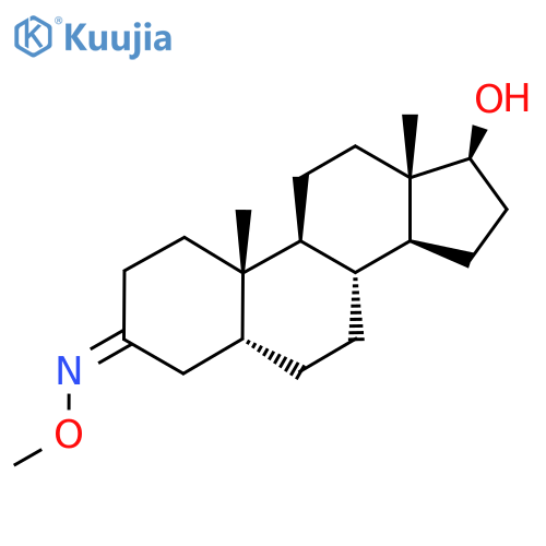 (3Z,5R,8R,9S,10S,13S,14S,17S)-3-Methoxyimino-10,13-dimethyl-1,2,4,5,6,7,8,9,11,12,14,15,16,17-tetradecahydrocyclopenta[a]phenanthren-17-ol structure