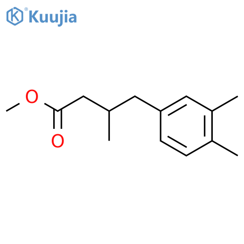 Benzenebutanoic acid, beta,3,4-trimethyl-, methyl ester structure