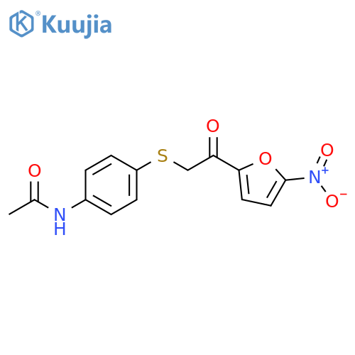 Acetamide, N-[4-[[2-(5-nitro-2-furanyl)-2-oxoethyl]thio]phenyl]- structure