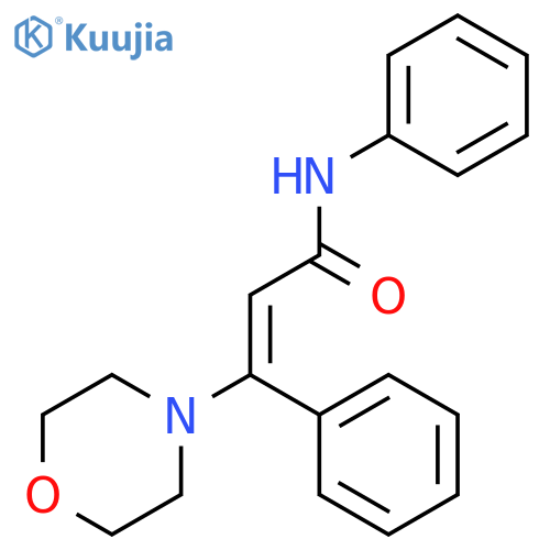 2-Propenamide, 3-(4-morpholinyl)-N,3-diphenyl- structure