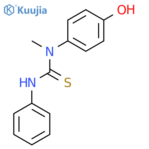 Thiourea,N-(4-hydroxyphenyl)-N-methyl-N'-phenyl- structure