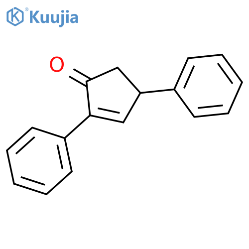 2-Cyclopenten-1-one, 2,4-diphenyl- structure