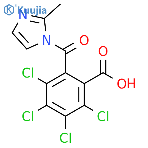 Benzoic acid,2,3,4,5-tetrachloro-6-[(2-methyl-1H-imidazol-1-yl)carbonyl]- structure