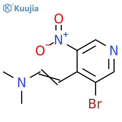 Ethenamine, 2-(3-bromo-5-nitro-4-pyridinyl)-N,N-dimethyl- structure