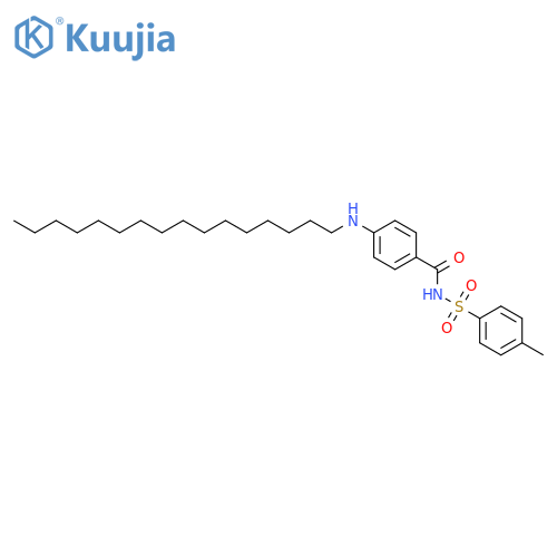 BENZAMIDE, 4-(HEXADECYLAMINO)-N-[(4-METHYLPHENYL)SULFONYL]- structure