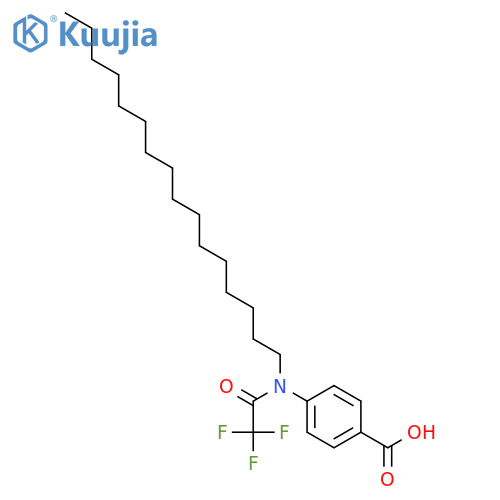 BENZOIC ACID, 4-[HEXADECYL(TRIFLUOROACETYL)AMINO]- structure