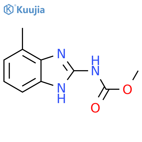 methyl [4(or 5)-methyl-1H-benzimidazol-2-yl]carbamate structure