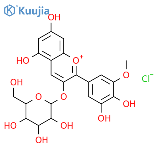 Petunidin-3-O-glucoside chloride structure