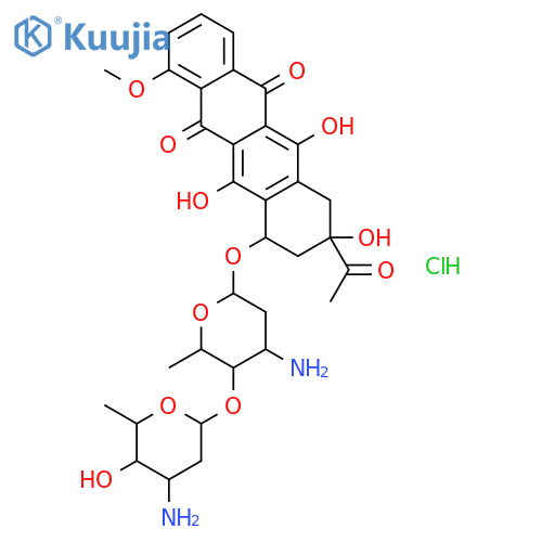 Daunomycin daunosaminyl structure
