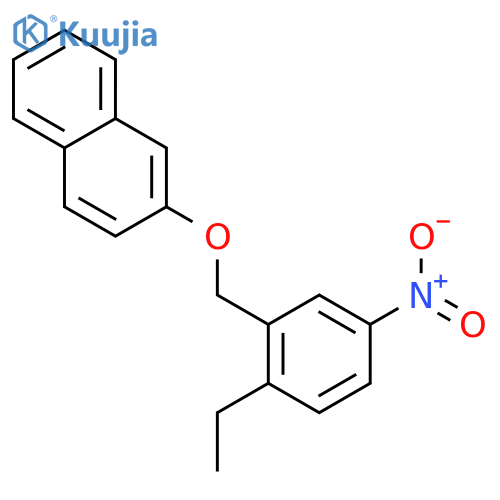 Naphthalene, 2-[(2-ethyl-5-nitrophenyl)methoxy]- structure