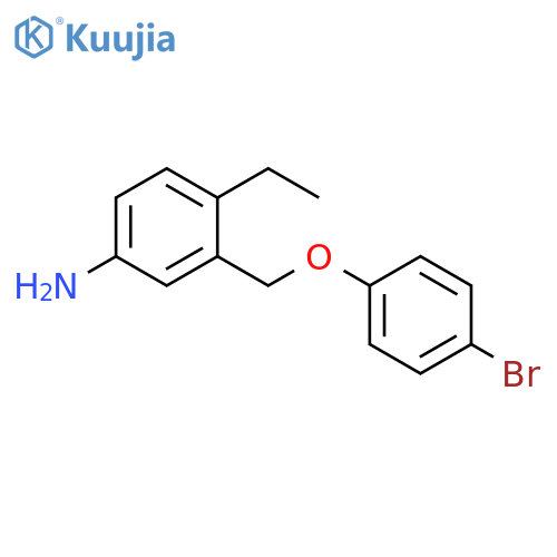Benzenamine, 3-[(4-bromophenoxy)methyl]-4-ethyl- structure
