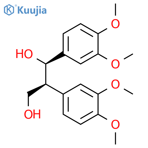 1,3-Propanediol, 1,2-bis(3,4-dimethoxyphenyl)-, (R*,S*)- structure
