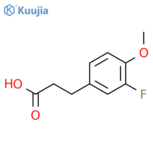 3-(3-Fluoro-4-methoxyphenyl)propanoic acid structure