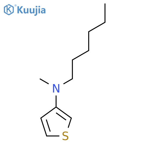 3-Thiophenamine, N-hexyl-N-methyl- structure