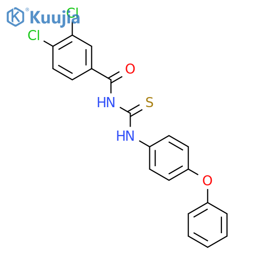 BENZAMIDE, 3,4-DICHLORO-N-[[(4-PHENOXYPHENYL)AMINO]THIOXOMETHYL]- structure