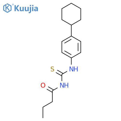 BUTANAMIDE, N-[[(4-CYCLOHEXYLPHENYL)AMINO]THIOXOMETHYL]- structure