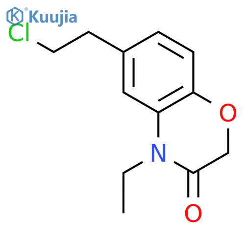 2H-1,4-BENZOXAZIN-3(4H)-ONE, 6-(2-CHLOROETHYL)-4-ETHYL- structure