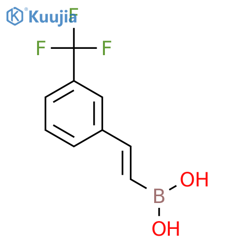 (E)-2-3-(trifluoromethyl)phenylethenylboronic acid structure