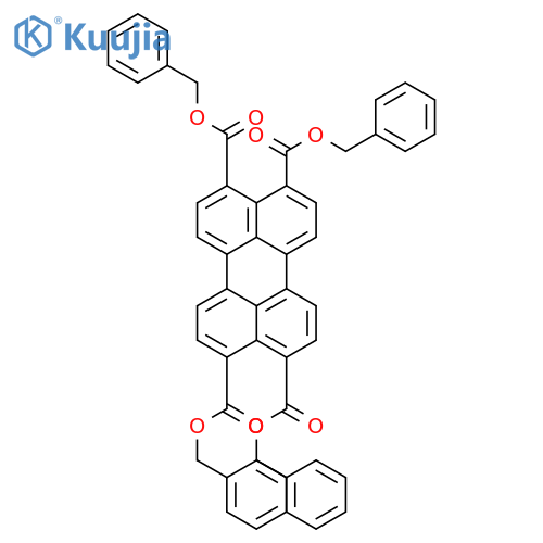 3,4,9,10-Perylenetetracarboxylic acid, tetrakis(phenylmethyl) ester structure
