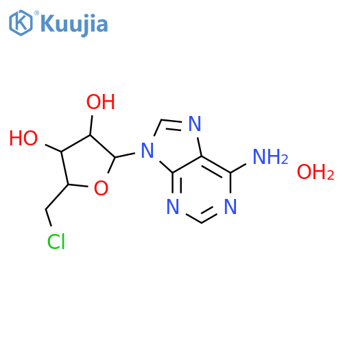 5'-chloro-5'-deoxyadenosine hydrate structure