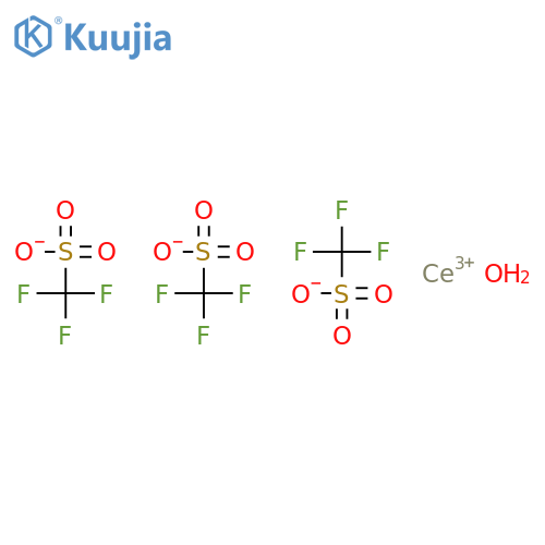 1,1,1-Trifluoromethanesulfonic Acid Cerium Salt Hydrate structure