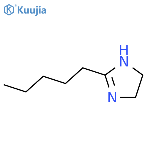 2-pentyl-4,5-dihydro-1H-imidazole structure