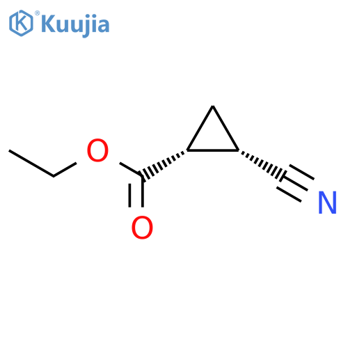 ethyl cis-2-cyanocyclopropane-1-carboxylate structure