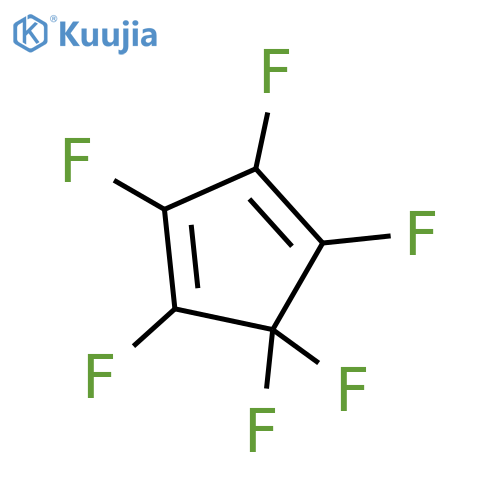 1,3-Cyclopentadiene, 1,2,3,4,5,5-hexafluoro- structure