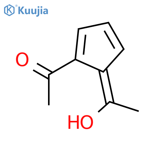 Ethanone, 1-[5-(1-hydroxyethylidene)-1,3-cyclopentadien-1-yl]- structure