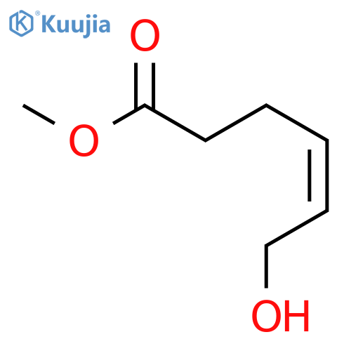 4-Hexenoic acid, 6-hydroxy-, methyl ester, (4Z)- structure