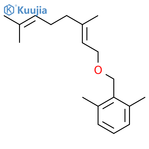 Benzene, 2-[[[(2E)-3,7-dimethyl-2,6-octadienyl]oxy]methyl]-1,3-dimethyl- structure