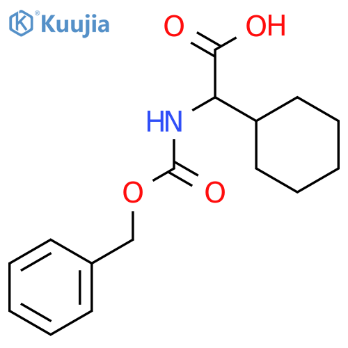 (S)-2-(((Benzyloxy)carbonyl)amino)-2-cyclohexylacetic acid structure