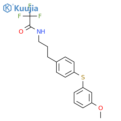 ACETAMIDE, 2,2,2-TRIFLUORO-N-[3-[4-[(3-METHOXYPHENYL)THIO]PHENYL]PROPYL]- structure