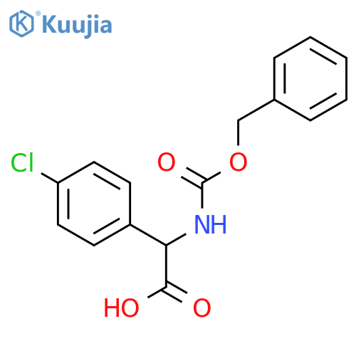 2-{(Benzyloxy)carbonylamino}-2-(4-chlorophenyl)acetic acid structure