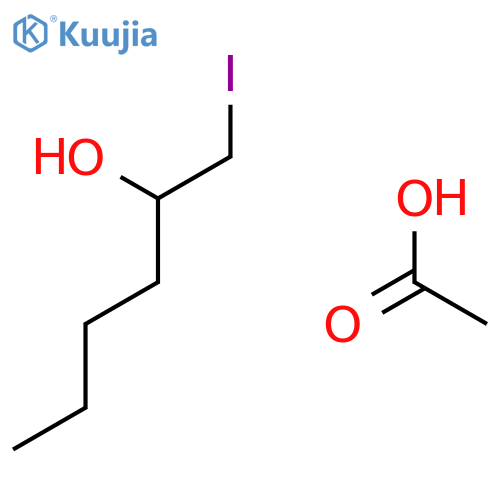 2-Hexanol, 1-iodo-, acetate structure