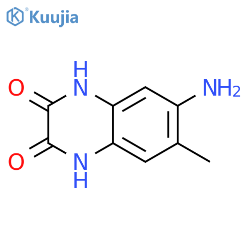 6-amino-7-methyl-2,3-quinoxalinediol structure