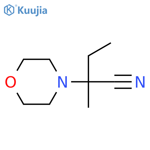 2-methyl-2-(morpholin-4-yl)butanenitrile structure