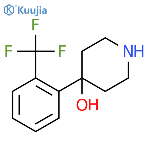 4-2-(Trifluoromethyl)phenyl-4-piperidinol Hydrochloride Salt structure