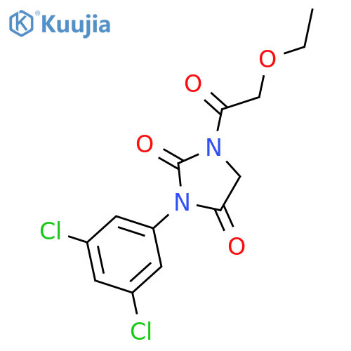 3-(3,5-dichlorophenyl)-1-(ethoxyacetyl)imidazolidine-2,4-dione structure