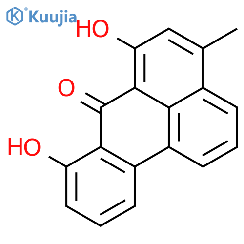 4-Methyl-6,8-dihydroxy-7H-benz(de)anthracen-7-on structure