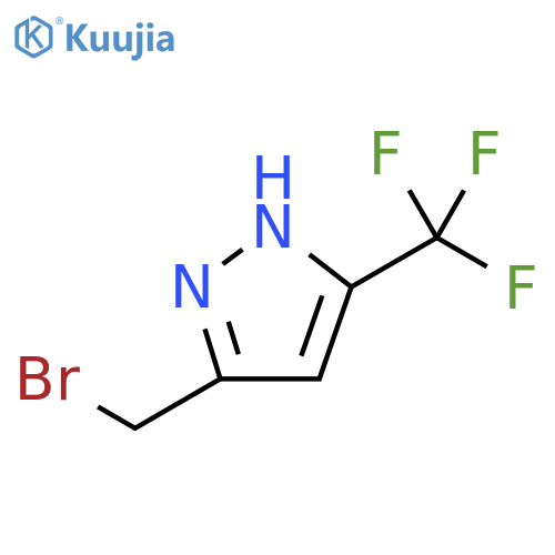 3-(bromomethyl)-5-(trifluoromethyl)-1H-pyrazole structure
