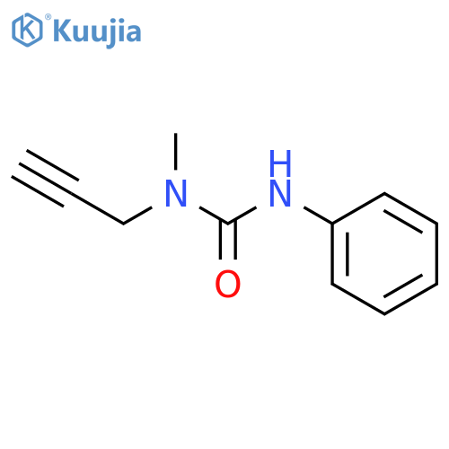 1-methyl-3-phenyl-1-prop-2-ynylurea structure