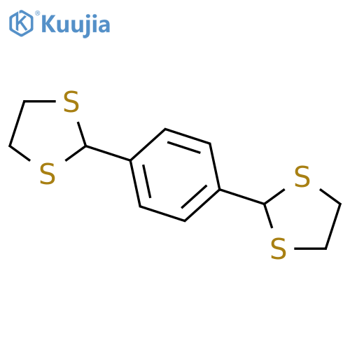 1,3-Dithiolane, 2,2'-(1,4-phenylene)bis- structure