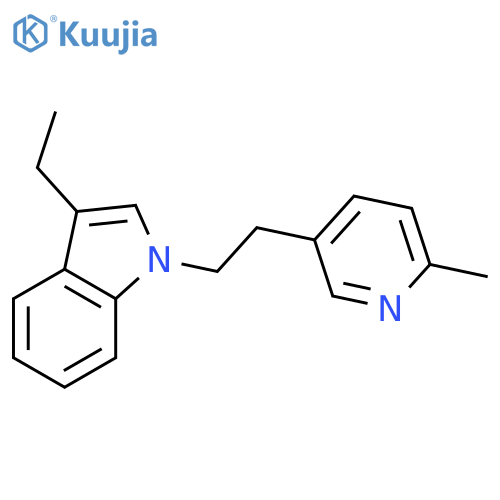 1-(2-(2-Methyl-5-pyridyl)ethyl)-3-ethylindole structure