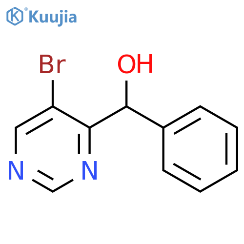 (5-Bromopyrimidin-4-yl)(phenyl)methanol structure